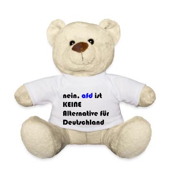 nein, afd ist keine alternative für deutschland - Teddy - Weiß - Vorne