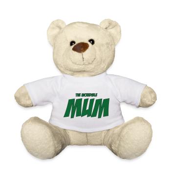 The Incredible Mom / Mother's Day - Teddy Bear - white - Front