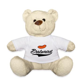 Simply delicious bratwurst - Teddy Bear - white - Front