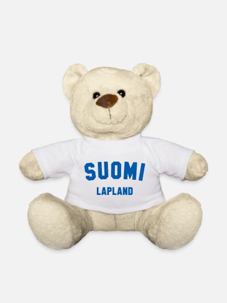 LAPLAND Suomi Lappland Finnland - Teddy - Weiß