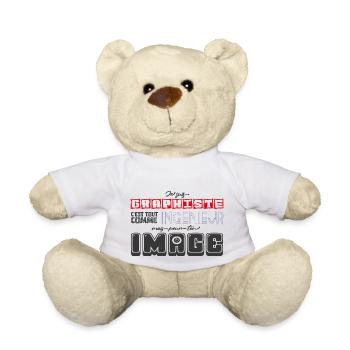 Graphiste Quotes - Nounours - blanc - Devant