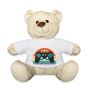Manette de gaming gaming rétro vintage - Nounours - blanc - Devant