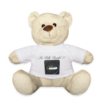 Der unordentliche Ball Top nicht mittig - Teddy - Weiß - Vorne