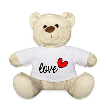 VALENTINE'S DAY. Bachelorette party. I LOVE YOU. I LOVE YOU. LOVE - Teddy Bear - white - Front