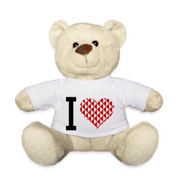 I Heart - Teddy - Weiß - Vorne