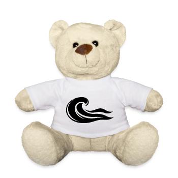 Experience the power of the wave! - Teddy Bear - white - Front
