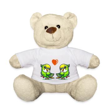 L’amour des perruches - Nounours - blanc - Devant
