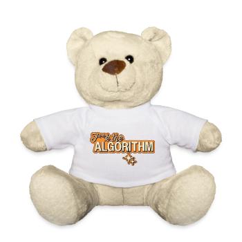 Fk the Algorithm – Digital Rebellion - Teddy Bear - white - Front