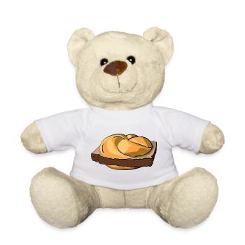 Leberkässemmel mit extra Style. - Teddy - Weiß - Vorne