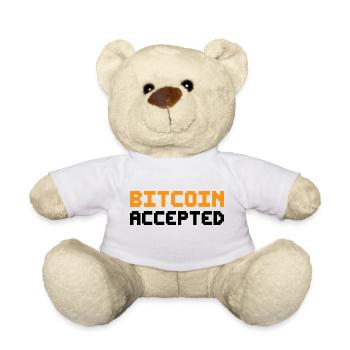 Bitcoin accepté - Nounours - blanc - Devant
