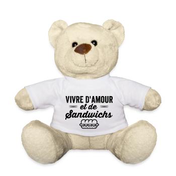 Humour sandwich - Nounours - blanc - Devant