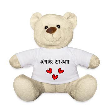 RETRAITE. RETRAITE. RETRAITEE. BONNE RETRAITE - Nounours - blanc - Devant