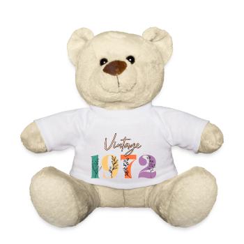 Jahrgang 1972 Blumen - Teddy - Weiß - Vorne