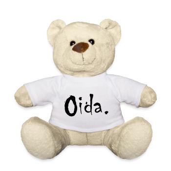 Oida österreich Mundart Dialekt - Teddy - Weiß - Vorne