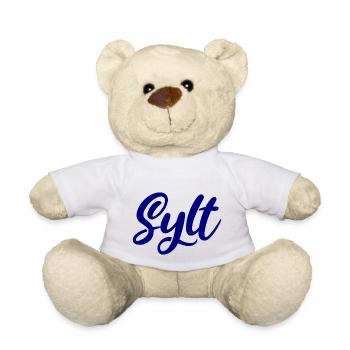 Sylt - Nordsee Insel - Deutschland Küste - Moin - Teddy - Weiß - Vorne