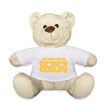 Abstrakter natürlicher kreativer Schwamm - Teddy - Weiß - Vorne