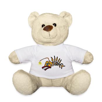 Skelettfisch mit Sonnenakzent - Teddy - Weiß - Vorne