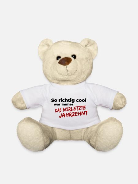 das vorletzte Jahrzehnt - Teddy - Weiß
