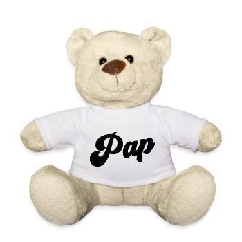 Pap Le meilleur Pap Pap Grand-père Fête des pères Pap - Nounours - blanc - Devant