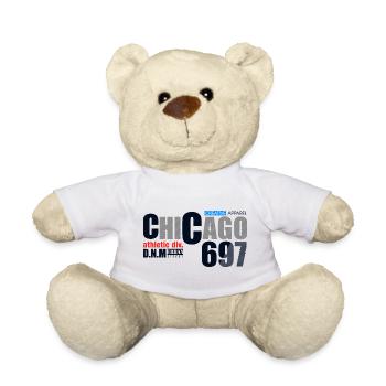Chicago Streetwear Vintage Badge Design - Teddy Bear - white - Front