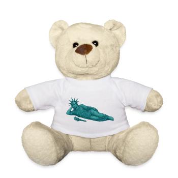 Statue de la Liberté inclinable – Chill Vintage Graphi - Nounours - blanc - Devant
