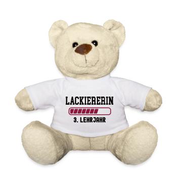 Apprenticeship as a painter in the 3rd year of apprenticeship as a painter - Teddy Bear - white - Front