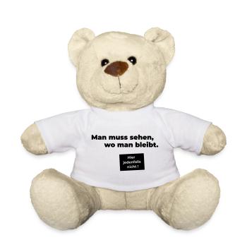 sehen wo man bleibt - Teddy - Weiß - Vorne