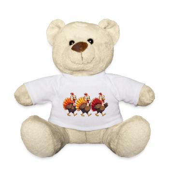 Thanksgiving Truthahn Baby - Teddy - Weiß - Vorne
