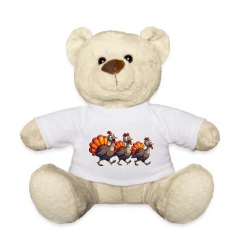 Thanksgiving Truthahn Baby - Teddy - Weiß - Vorne