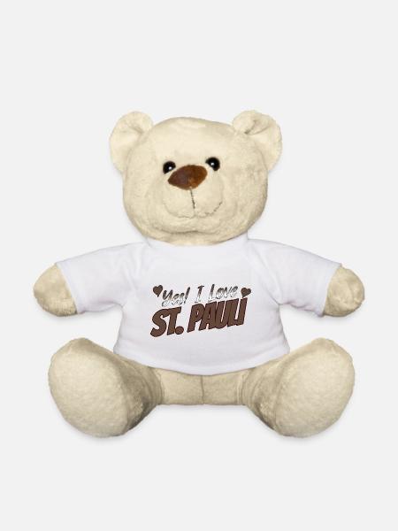 Yes I Love St. Pauli Shirt - Nounours - blanc