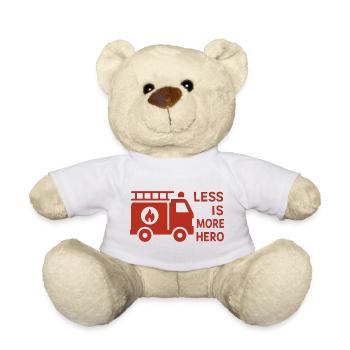 Firefighters - Less is more Hero - Teddy Bear - white - Front