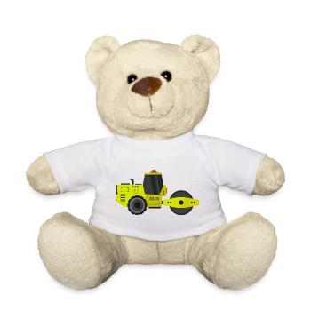 Rouleau compresseur - Nounours - blanc - Devant