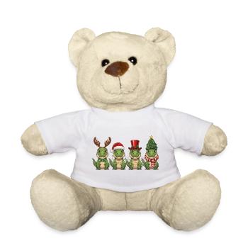 Lumières de Noël du Père Noël T-Rex - Nounours - blanc - Devant
