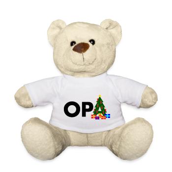 Opa Weihnachtsbaum - Teddy - Weiß - Vorne