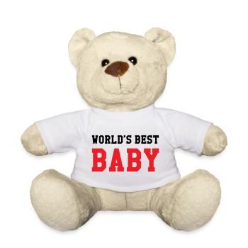 Meilleur bébé du monde - Naissance - Enfant - Nounours - blanc - Devant