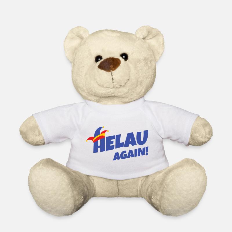 Helau again – Fasching Stil - Teddy - Weiß