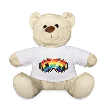 Skibrille Regenbogenberg - Teddy - Weiß - Vorne