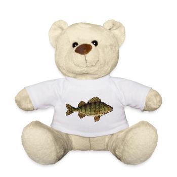 Realistic Perch Fish Vector - Teddy Bear - white - Front