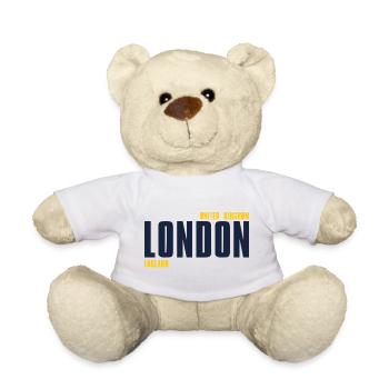 London – England Lyric Design - Teddy - Weiß - Vorne
