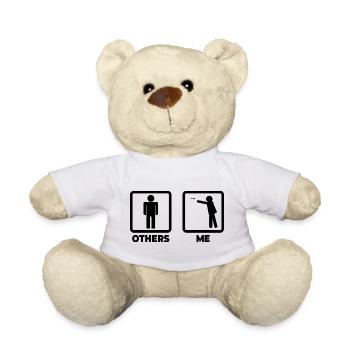 Moi en tant que joueur de fléchettes - Nounours - blanc - Devant