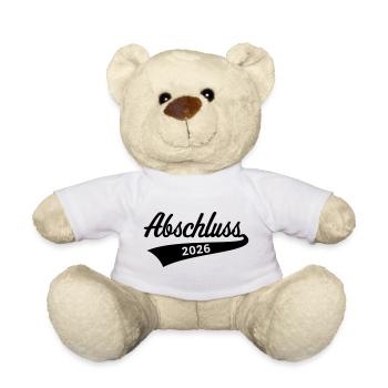 Graduation 2026 (Graduation / Black) - Teddy Bear - white - Front