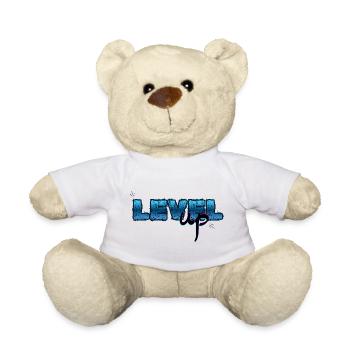 Level Up, Birthday - Teddy Bear - white - Front