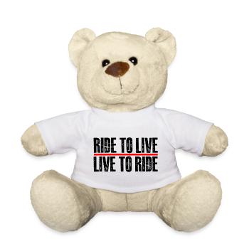 ride to live - live to ride - Teddy - Weiß - Vorne