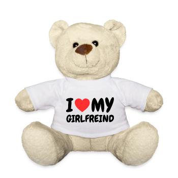 Amour pour ma copine - Nounours - blanc - Devant