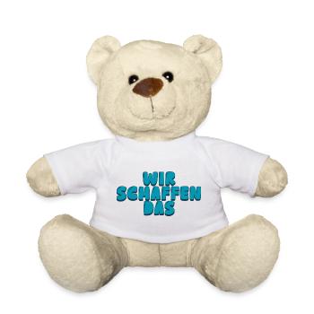 Wir schaffen das - Teddy - Weiß - Vorne