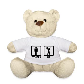 Ich als Trompetenspieler - Teddy - Weiß - Vorne