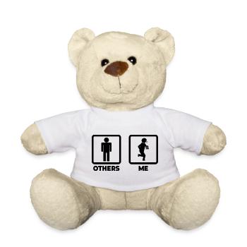Joueur de football drôle - Nounours - blanc - Devant