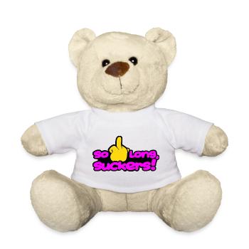 solongsuckers2_magenta - Teddy - Weiß - Vorne