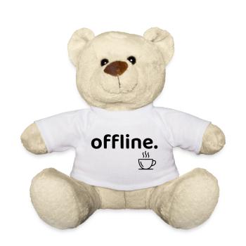 Offline minimalistisches Kaffee-Hemd - Teddy - Weiß - Vorne