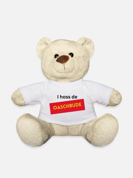 I hoss de Oaschbude - Teddy - Weiß